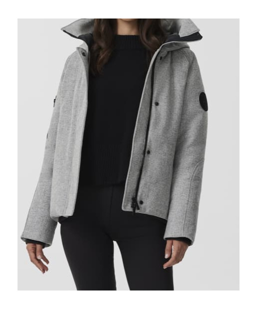 Canada Goose Long-sleeved Down Jacket In Gray