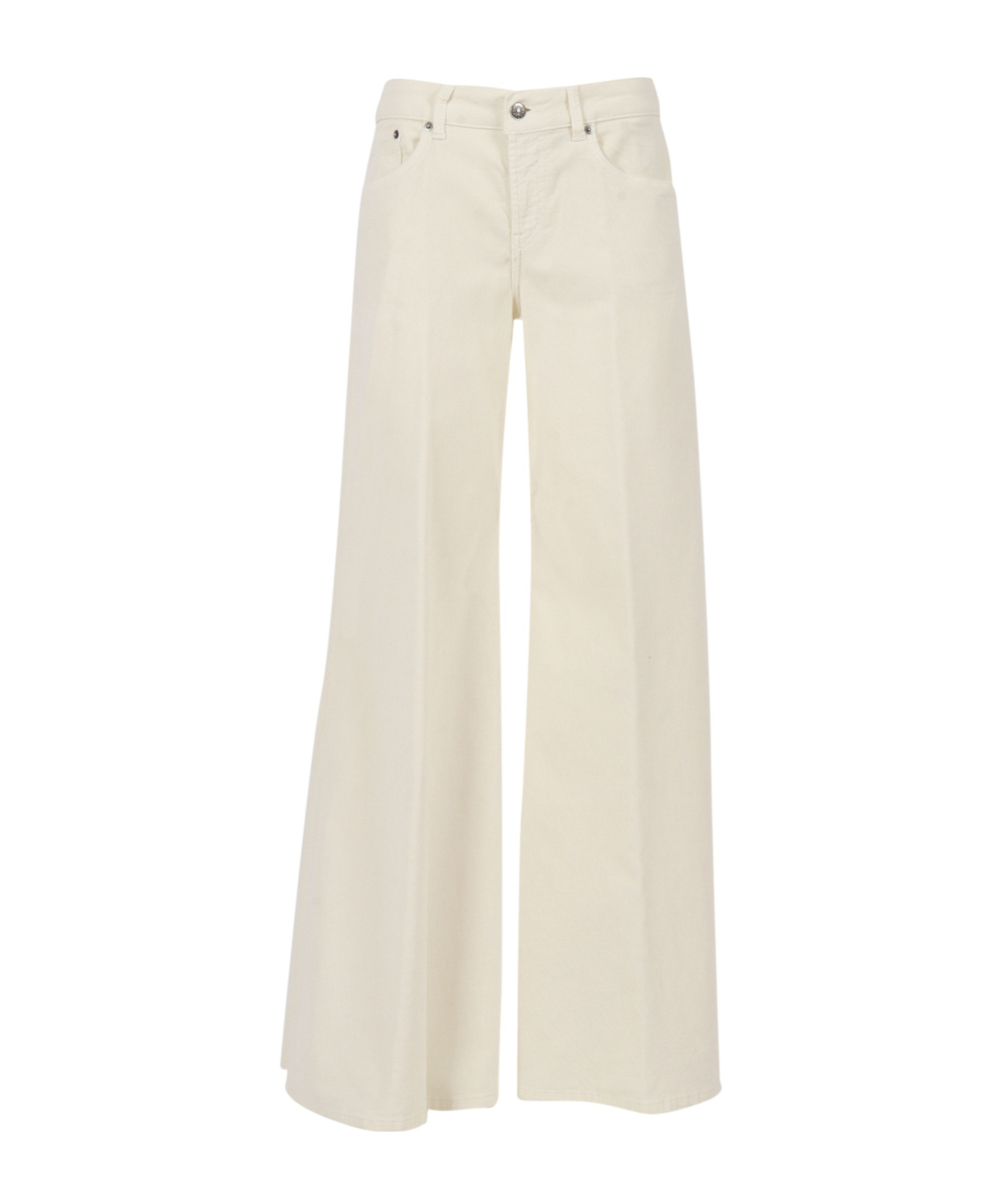 Dondup High-waisted Wide-leg Marlen Pants In Animal Print
