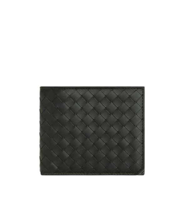 Bottega Veneta Intrecciato Piccolo Bi-fold Wallet With Coin Purse In Black