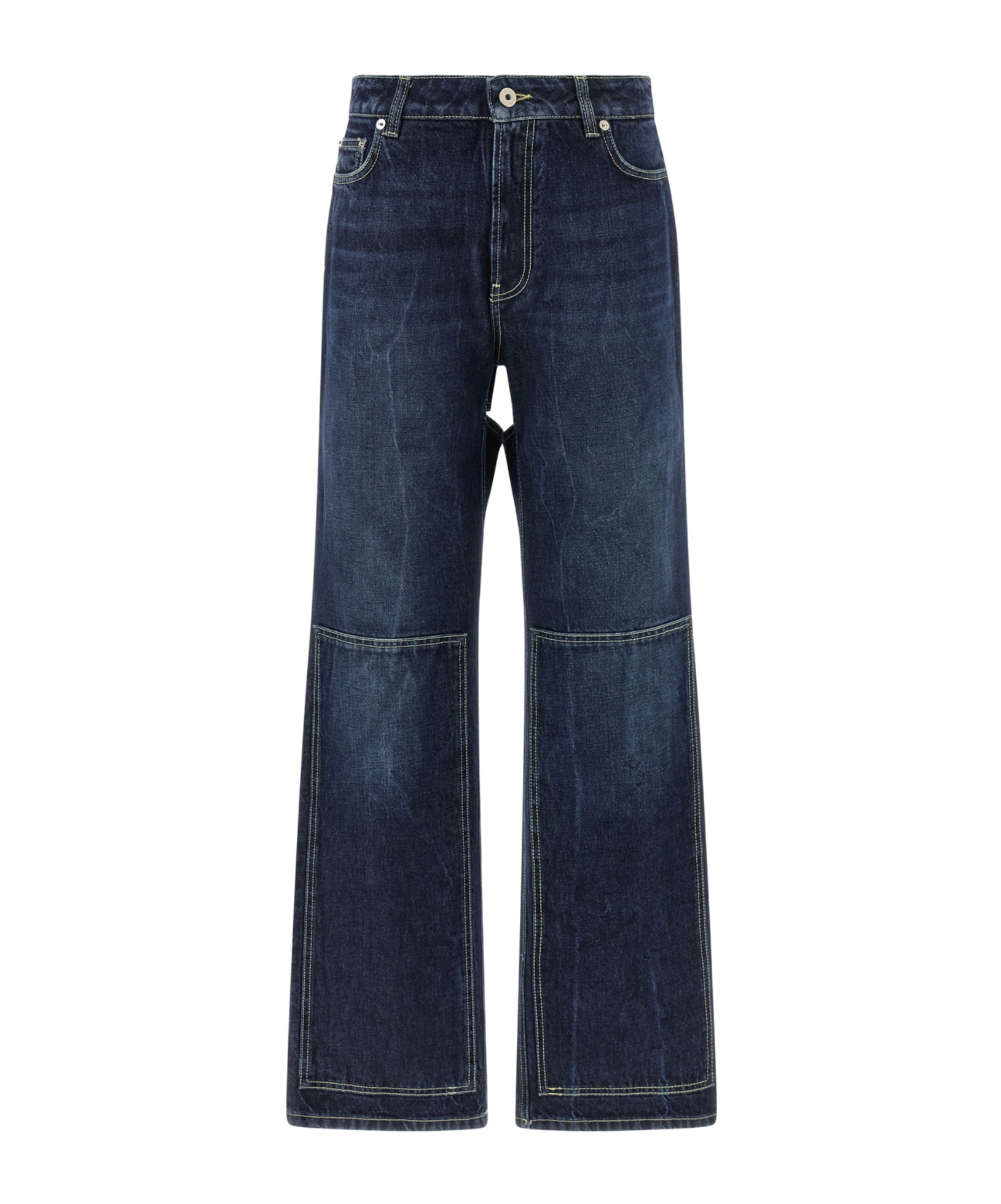 Jean Paul Gaultier Denim Trousers With Belt Loops In Blue