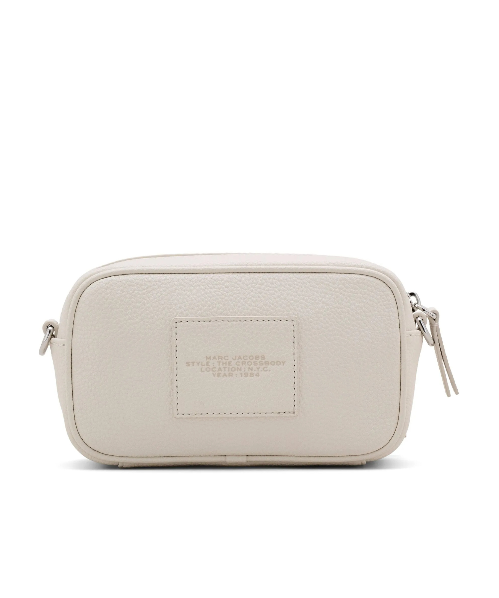 Marc Jacobs Bianco Leather Shoulder Bag With Adjustable Strap In White