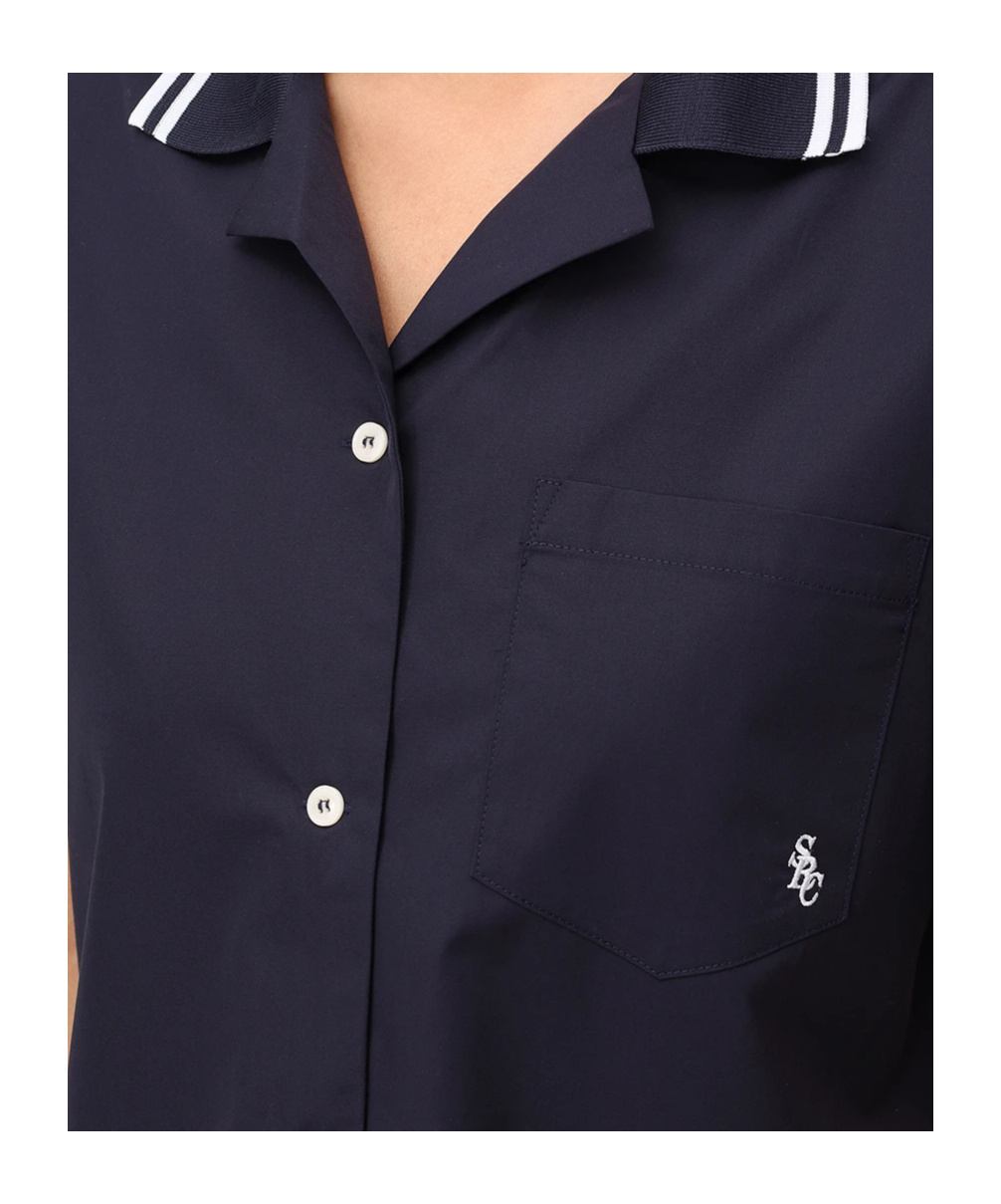 Sporty And Rich Short Sleeve Shirt In Blue