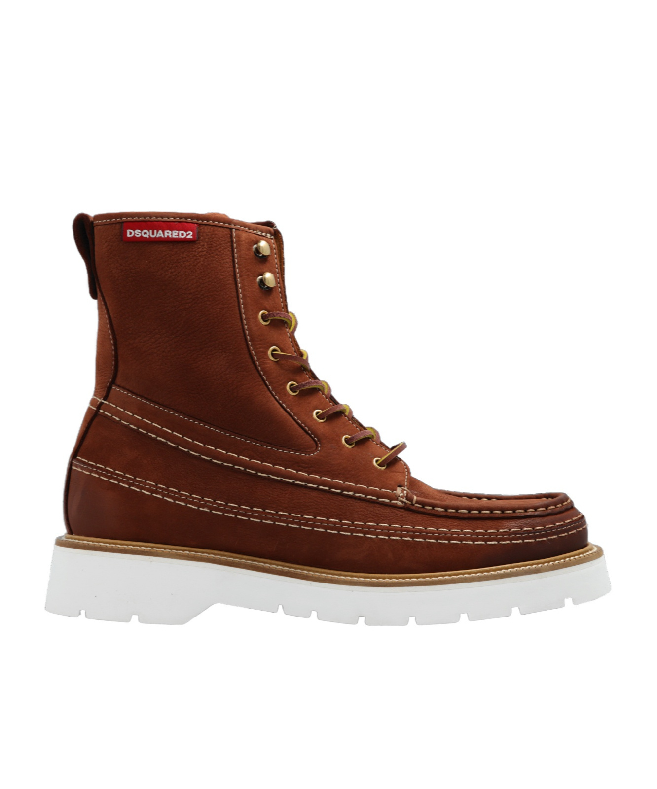 Dsquared2 Logo Boots In Brown