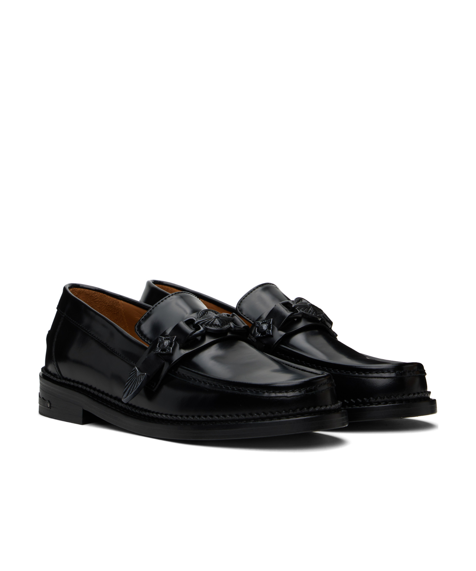 Toga Virilis Ssense Exclusive Black Loafers In Black