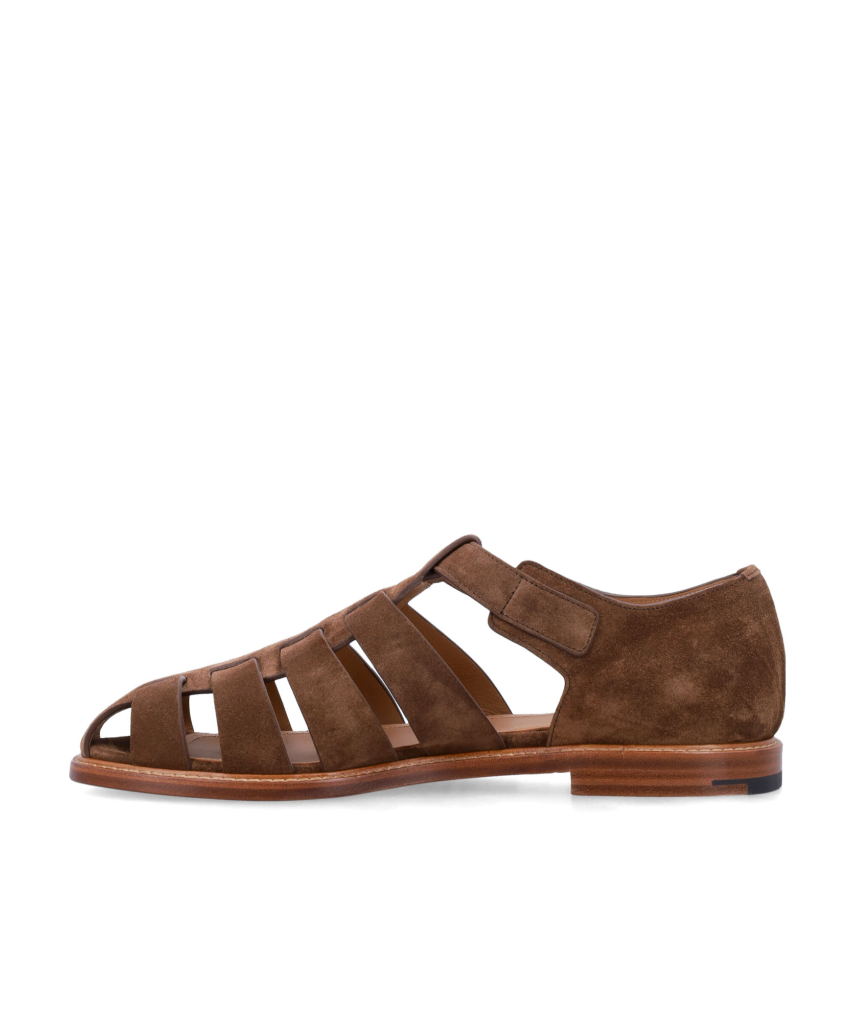 Shop Church's Ankle Buckle Fisherman Sandals In Brown