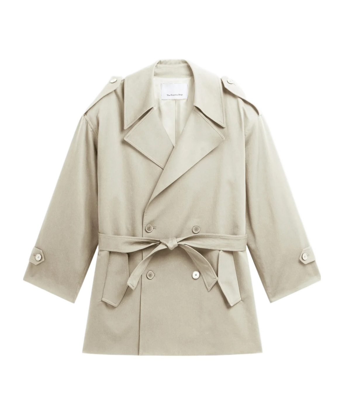 THE FRANKIE SHOP ZURICH SHORT TRENCH COAT