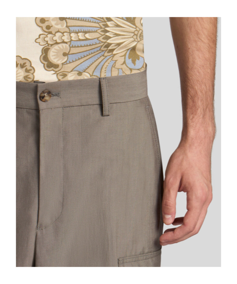Etro Wool-blend Cargo Trousers