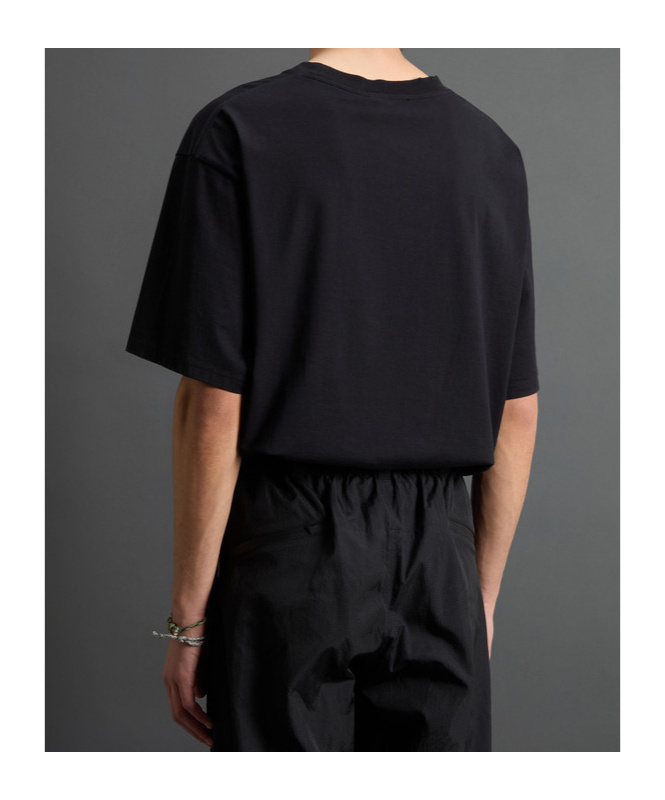Woolrich Pure Cotton T-shirt With Logo By Todd Snyder In Black