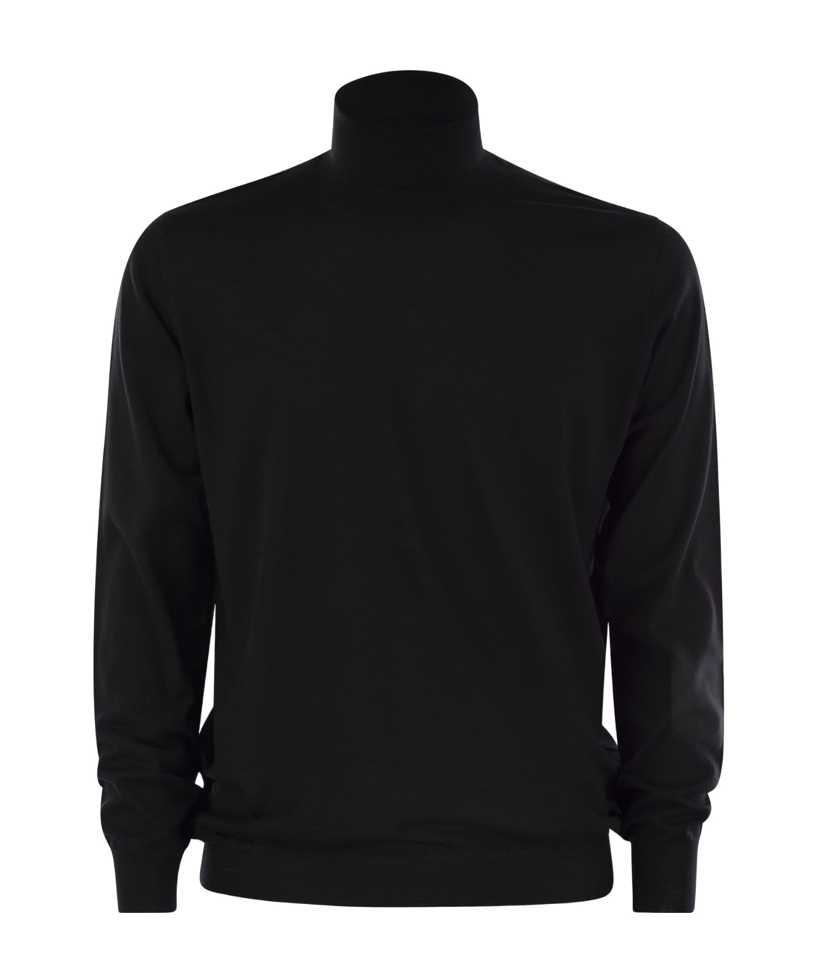 Fedeli Turtleneck Sweater In Black