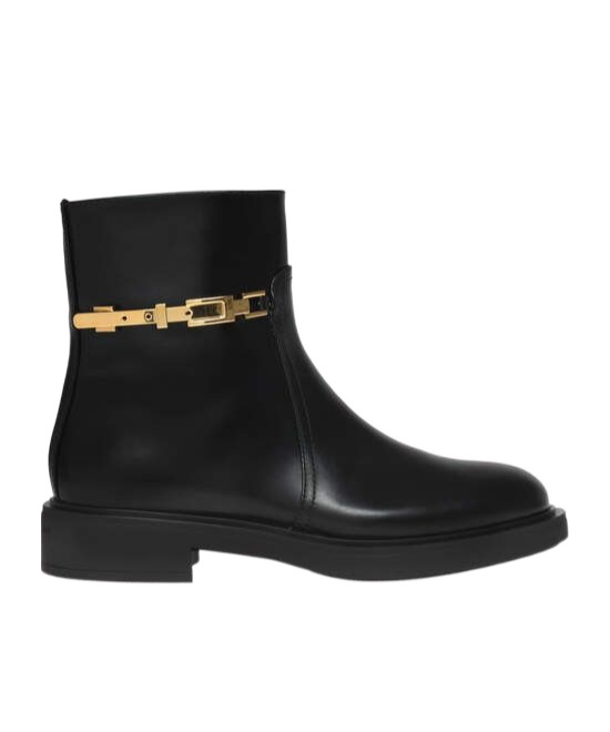 Gianvito Rossi Round-head Short Boots In Black