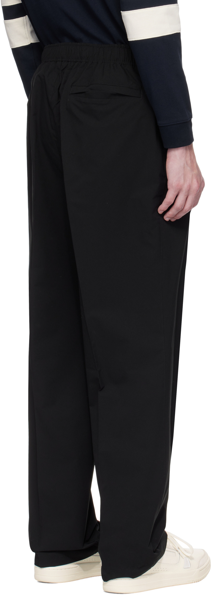 Lacoste Belt Loops Slacks In Black