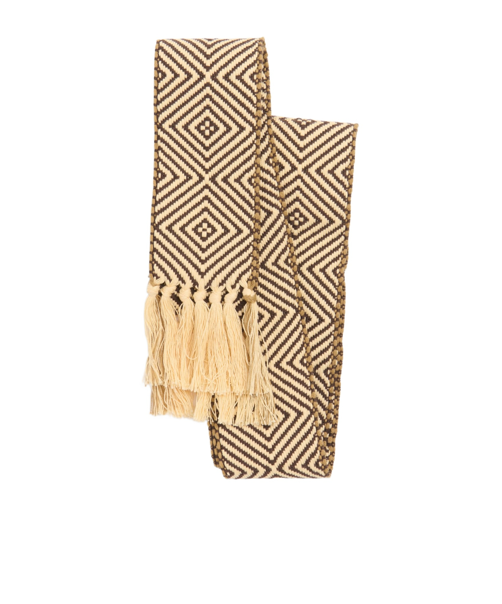 Valentino Fringed Scarf In Nude