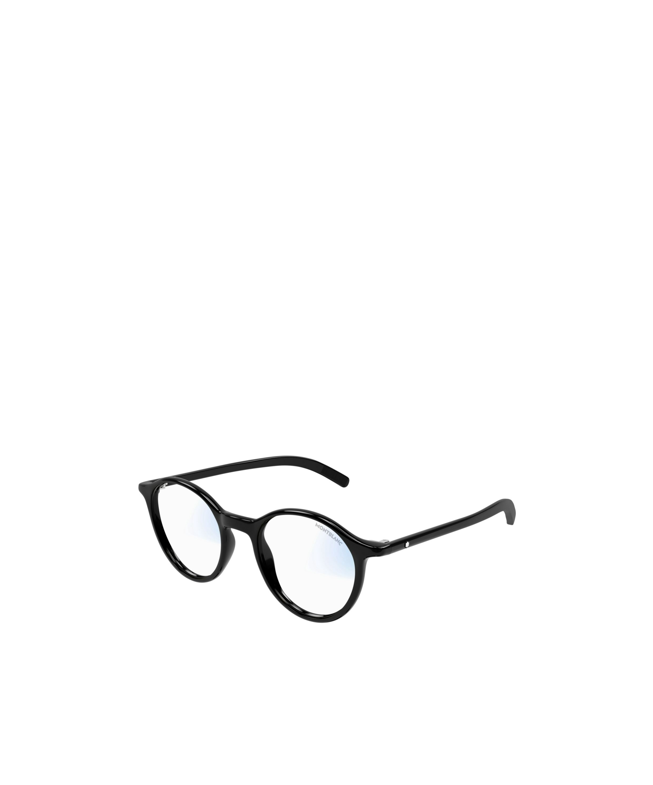Montblanc Round-frame Glasses In Black