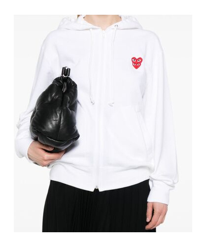 Comme Des Garçons Play Long-sleeved Sweater In White