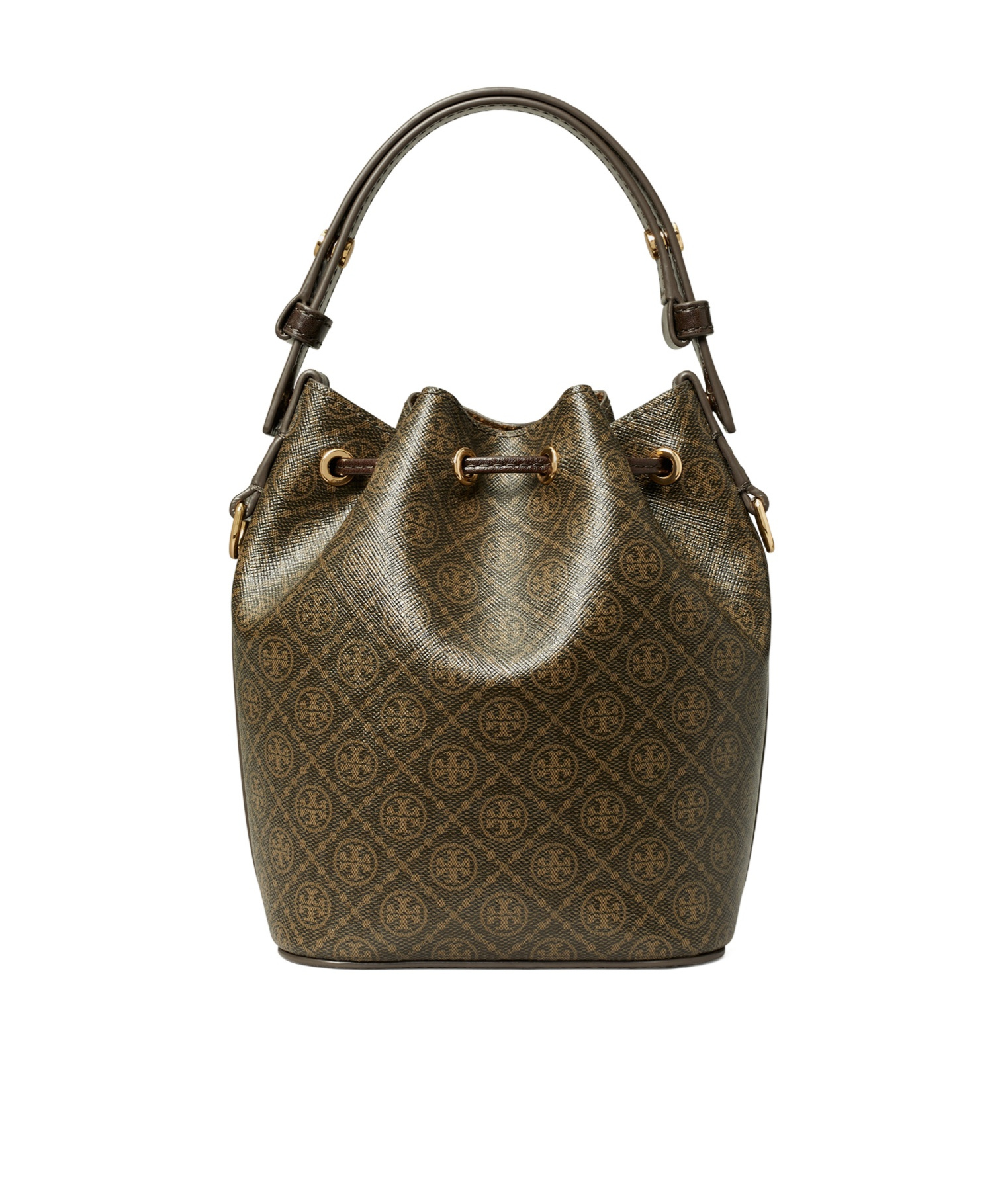 TORY BURCH MINI T MONOGRAM BUCKET BAG