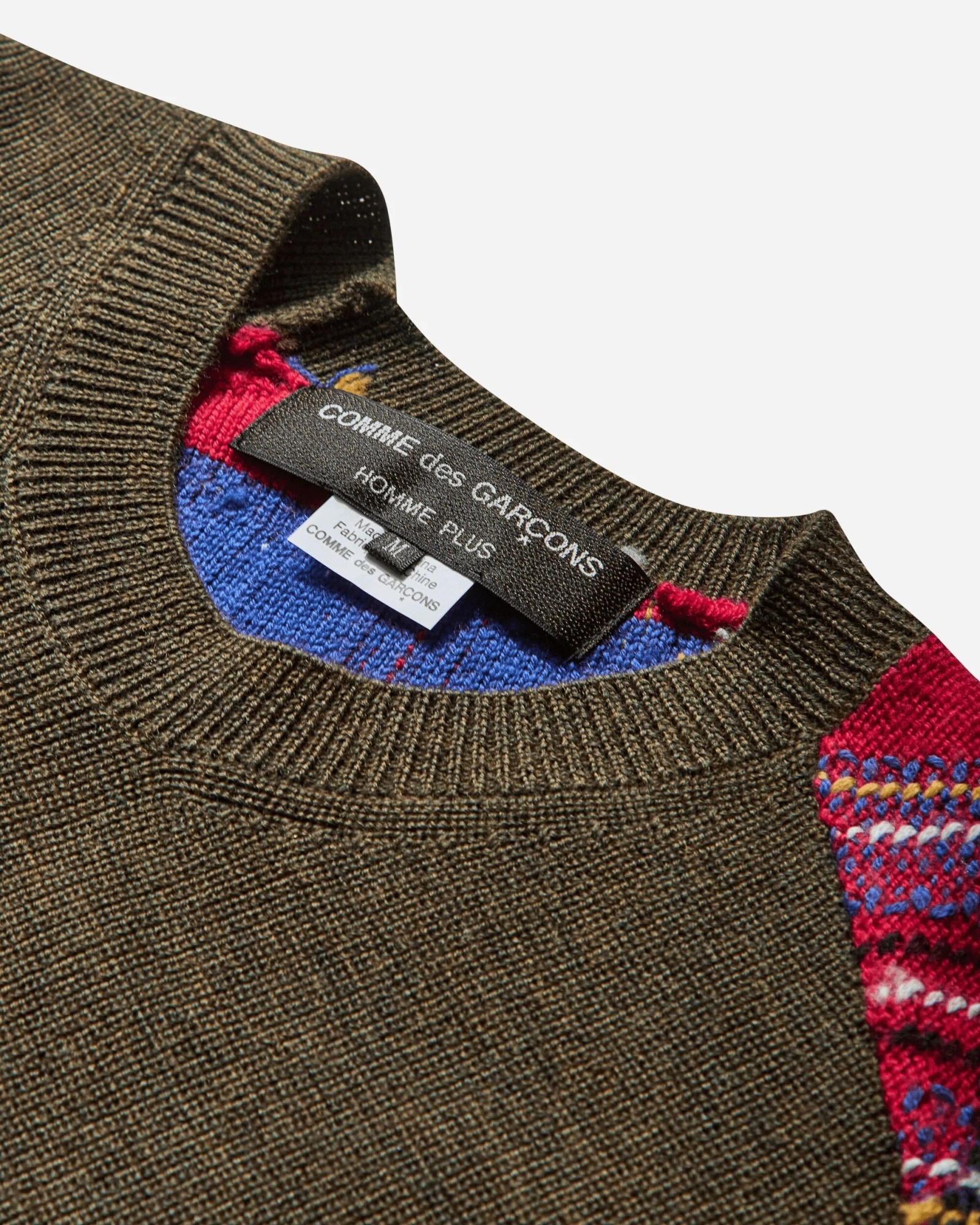 Comme Des Garçons Long-sleeved Sweater In Green