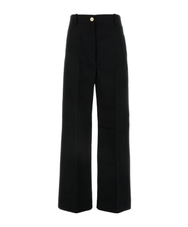 Patou Large Belt Trousers In Black