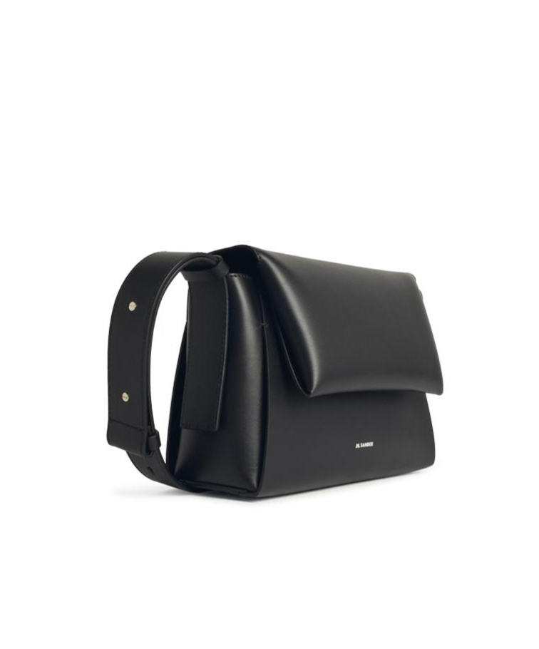 Jil Sander Small Leather Bag Adjustable Strap In Black