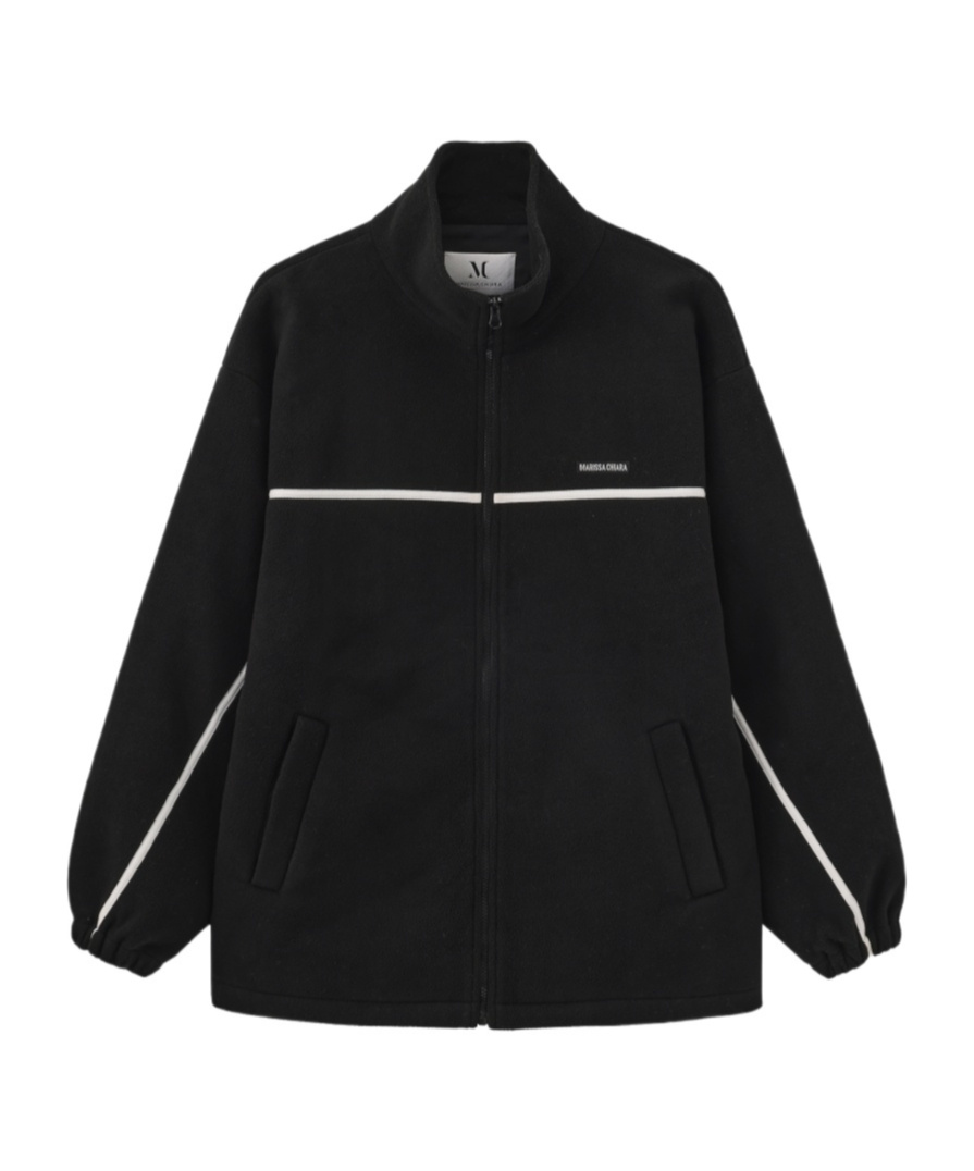 Marissa Chiara Long-sleeved Casual Jacket In Black