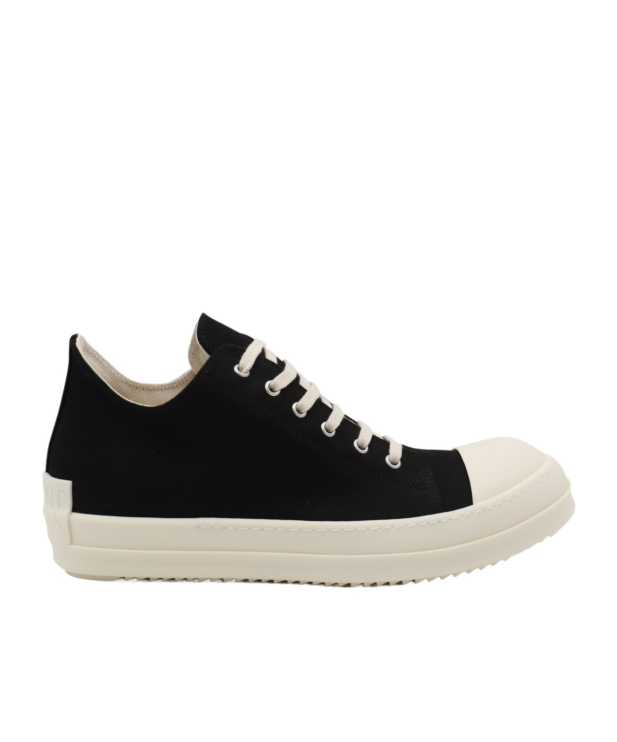 Rick Owens Drkshdw Round Toe Low-top Casual Shoes In Black