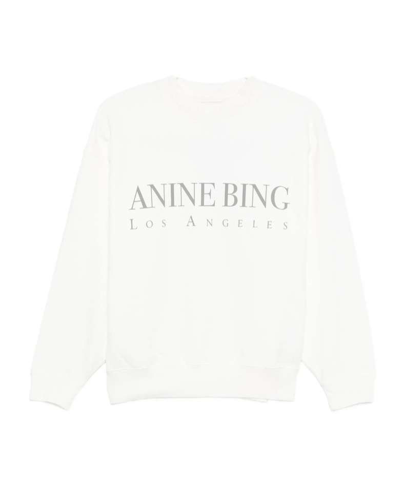 Anine Bing Jaci Sweatshirt Los Angeles In White