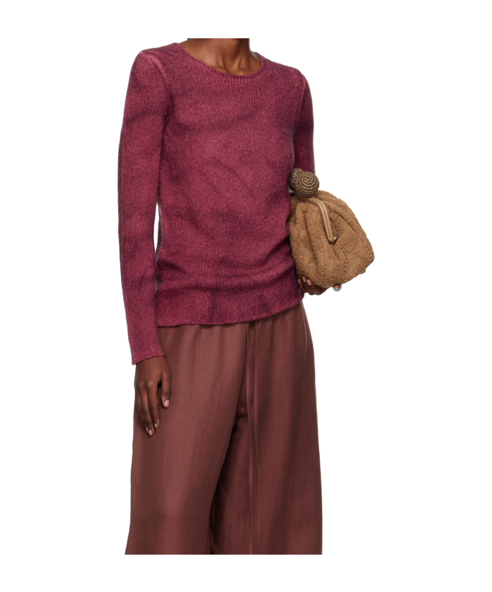 Gabriela Hearst Crew Neck Long Sleeve Sweater In Multi