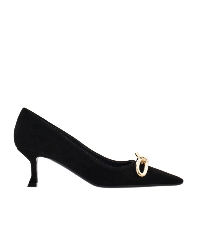 Ferragamo With Heel In Black