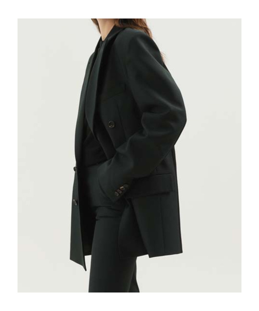 1989 Studio Double-breasted Blazer In Green
