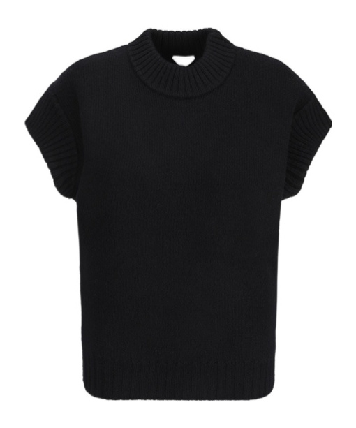 Bottega Veneta Round Neck Sweater In Black