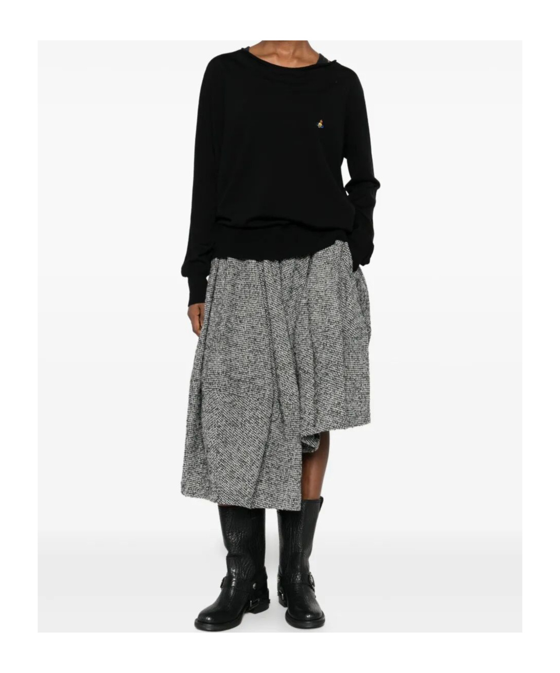 Vivienne Westwood Pamela V-neck Wool Sweater Clothing In Black