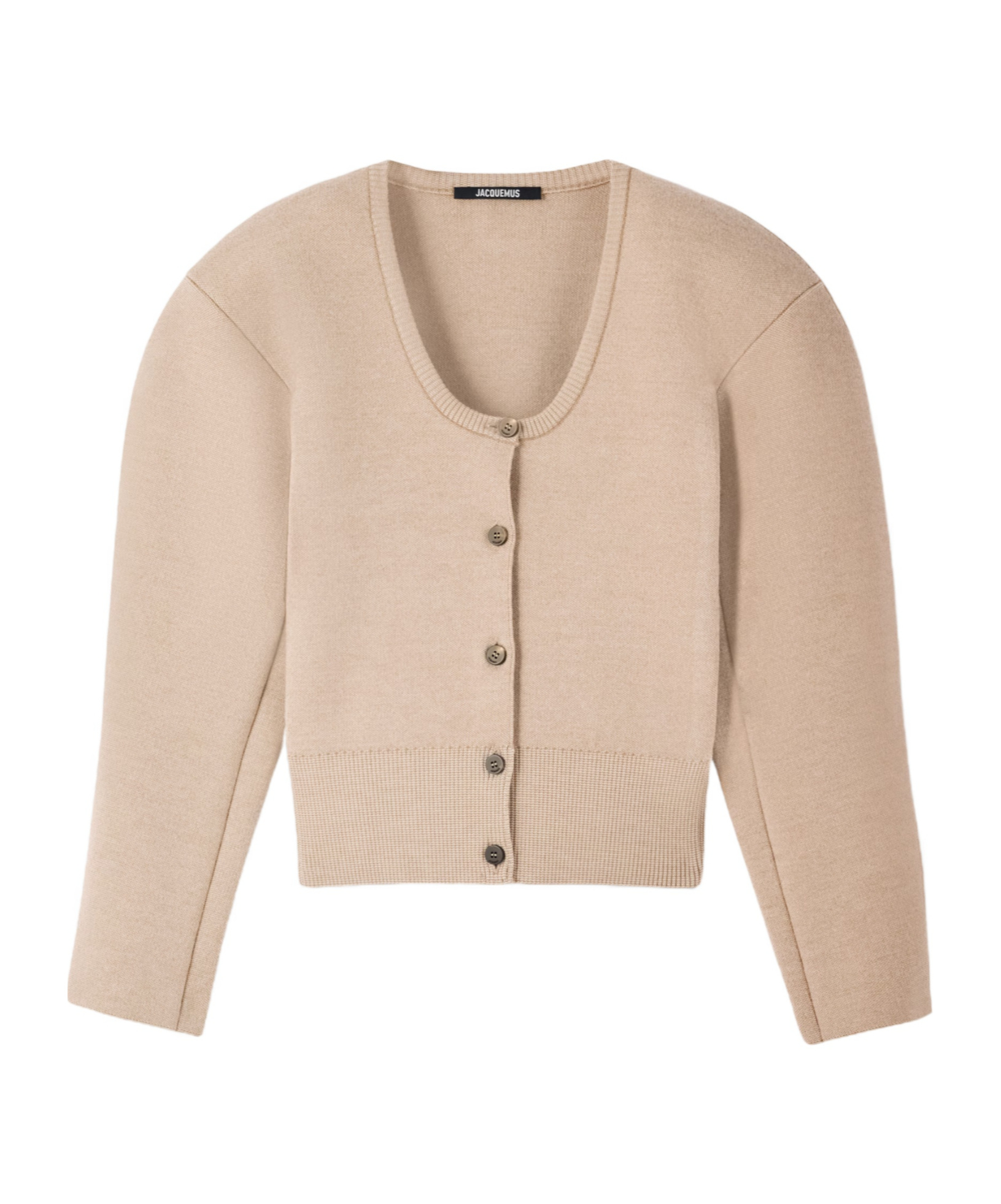 Jacquemus The Doppio Cardigan In Brown