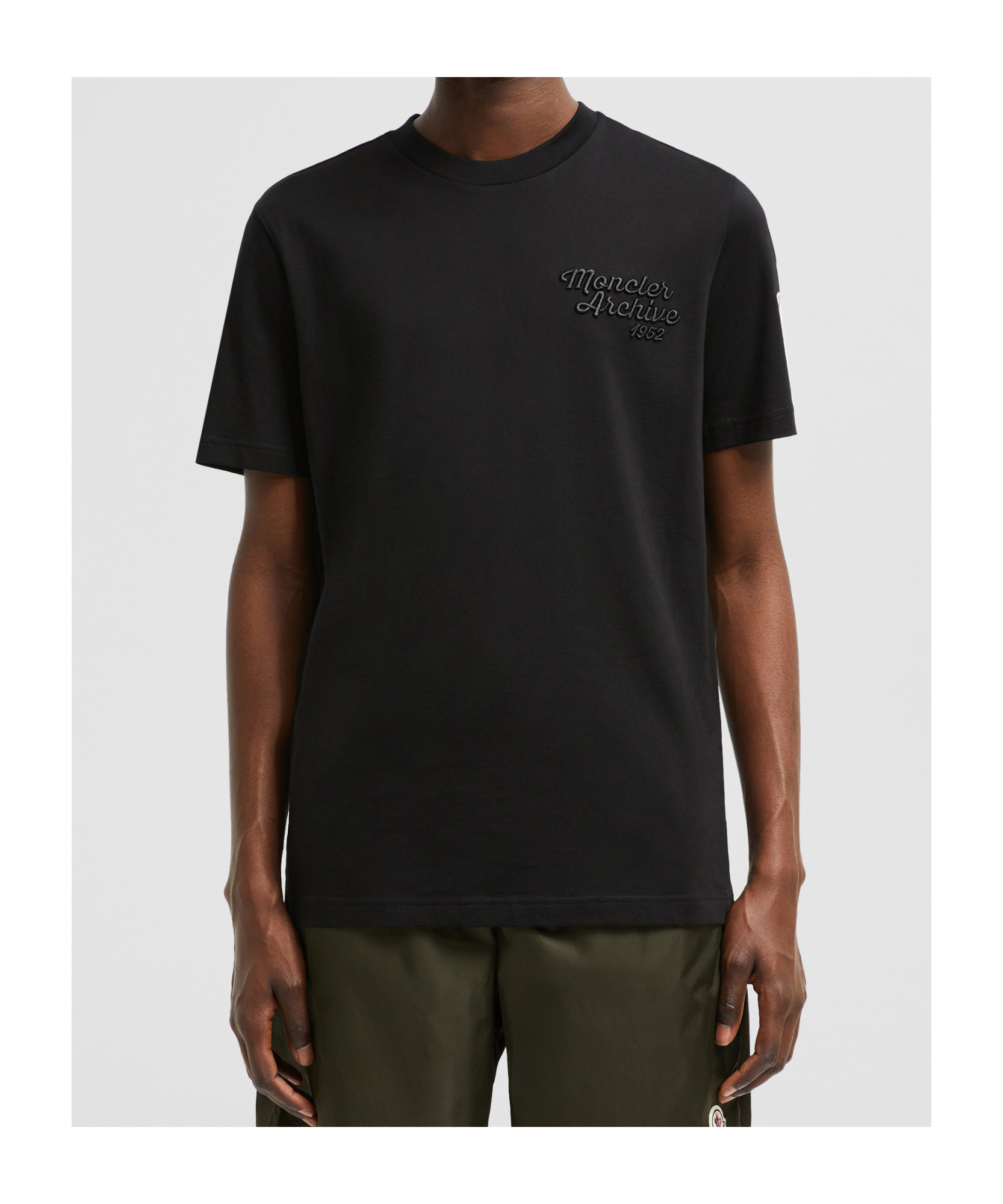 Moncler Short-sleeved T-shirt In Black