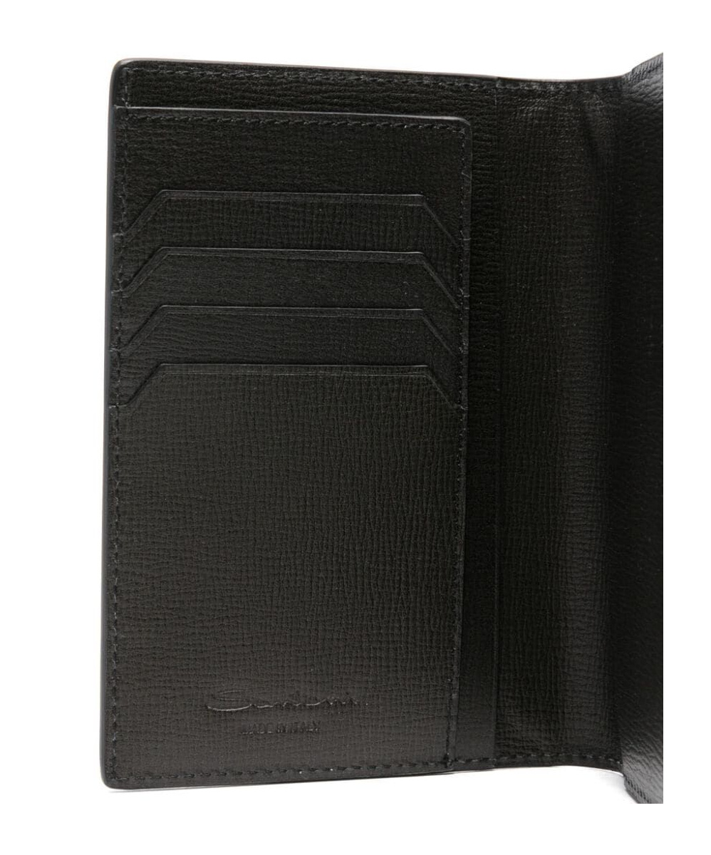Santoni Ling Wallet 70 Accessories In Black