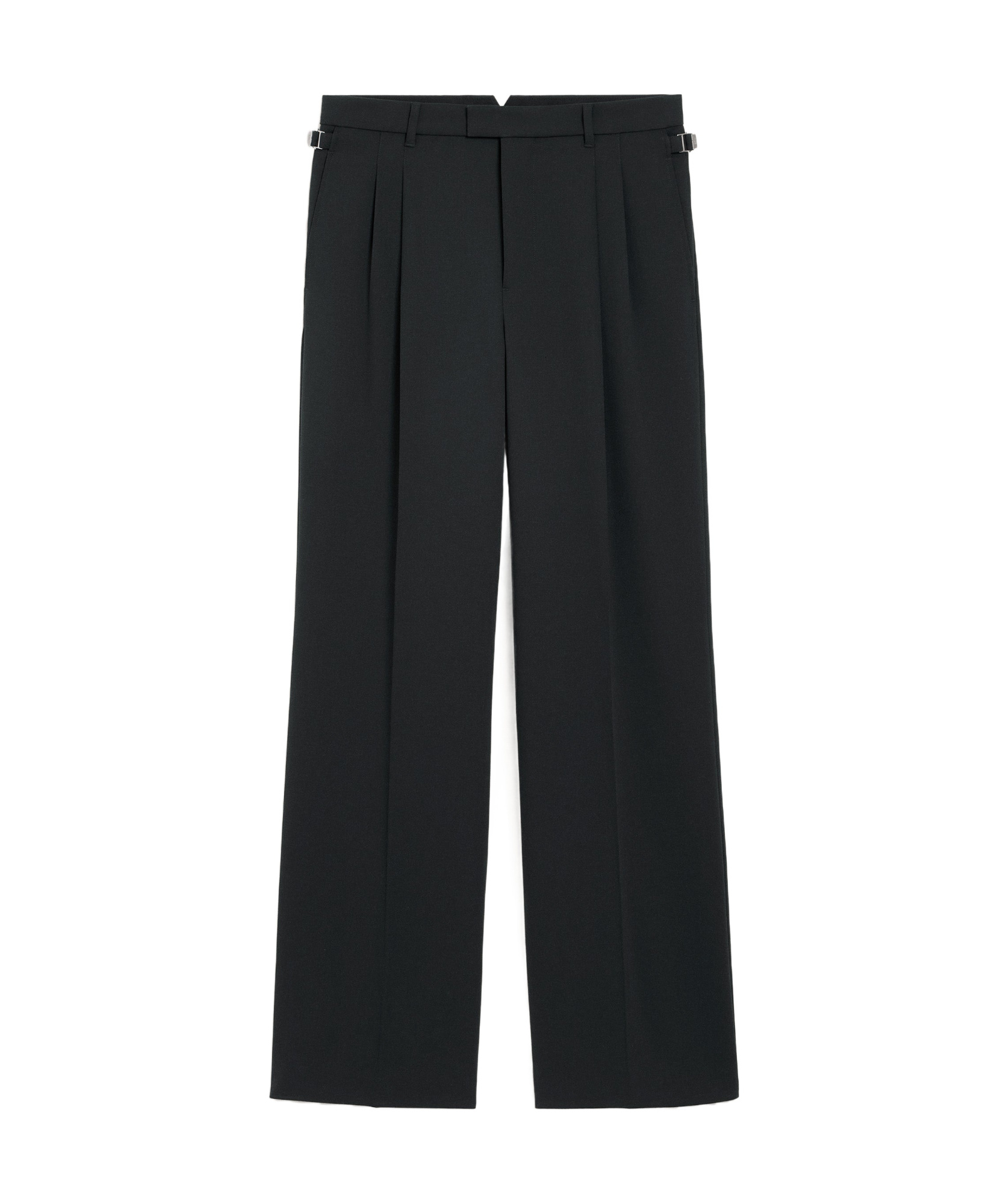 Ami Alexandre Mattiussi Ami Paris Charcoal Gray Wool Trousers In Black