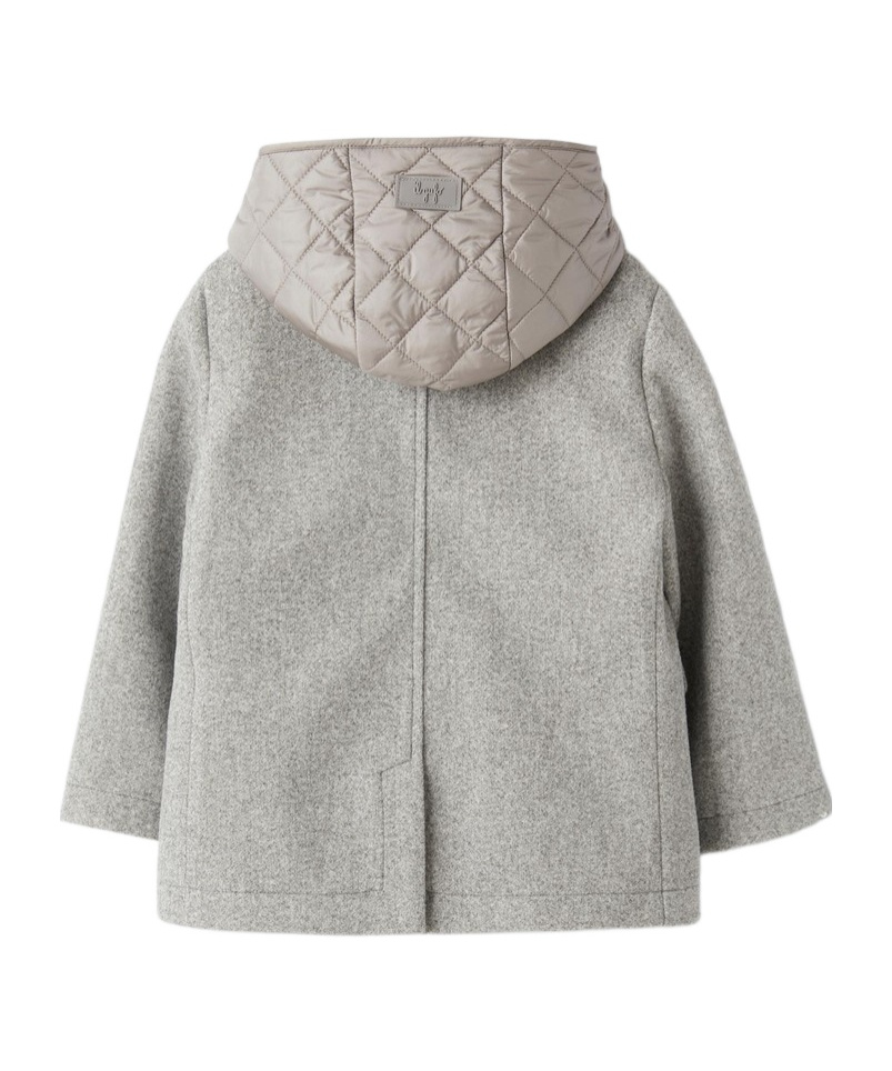 Il Gufo Layered Coat In Gray