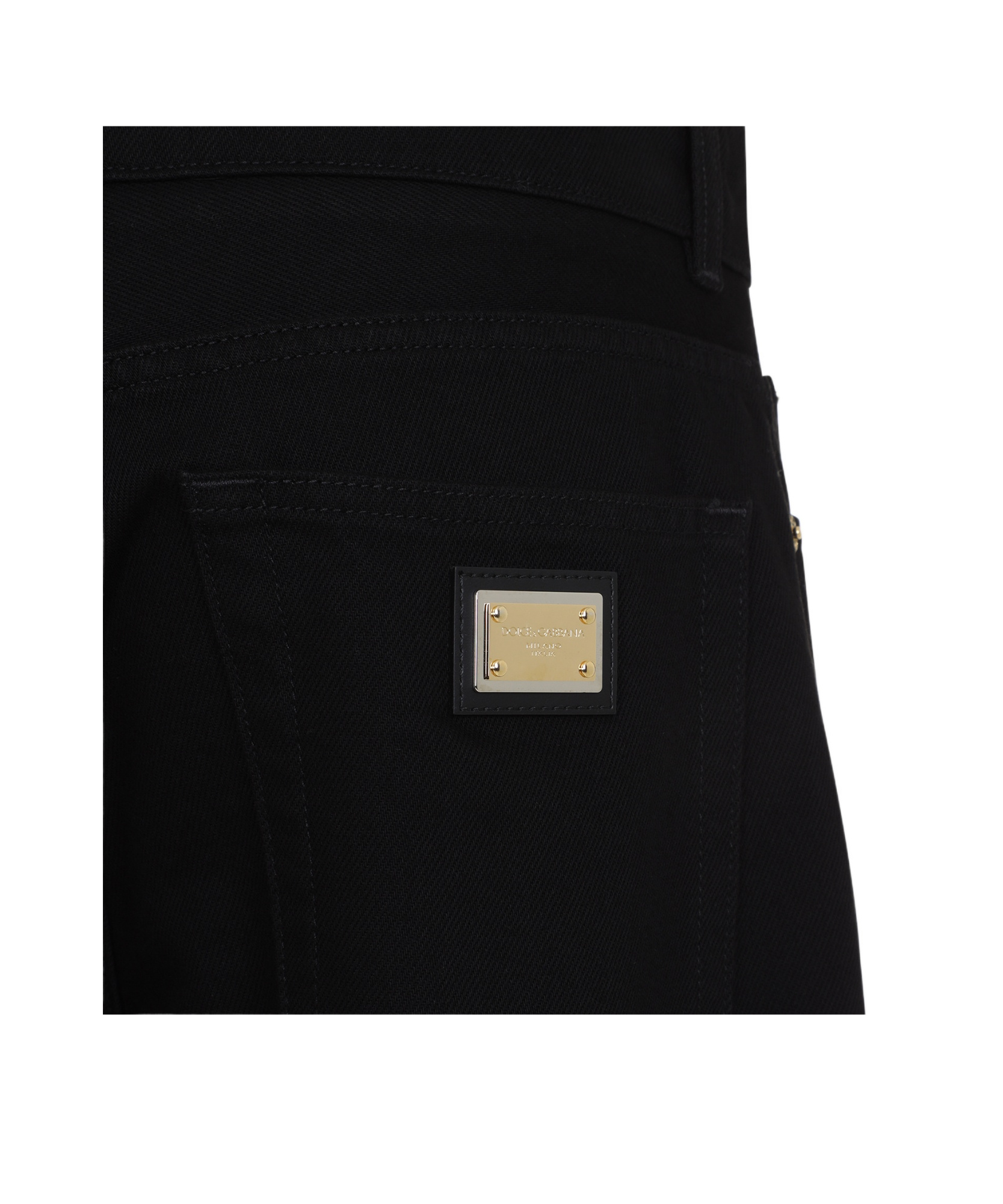 Dolce & Gabbana Belt-loop Jeans In Black
