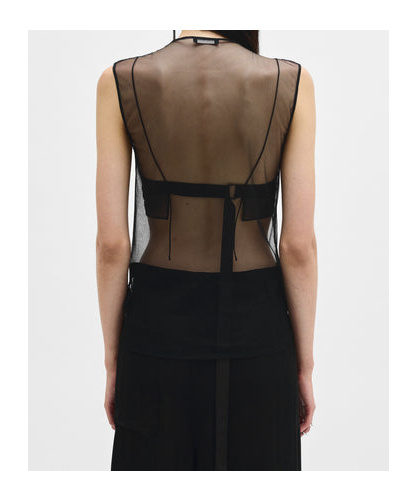 ANN DEMEULEMEESTER SEDA SLEEVELESS 'TILL THE END' TULLE DRESS