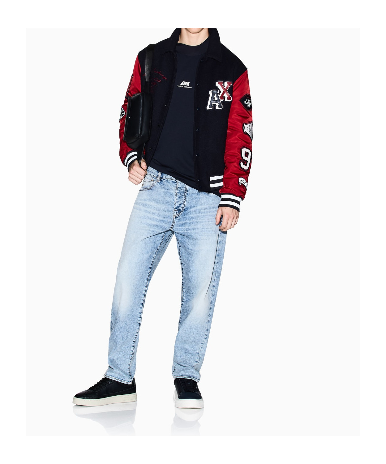 Armani Exchange Long Sleeve T-shirt In Blue