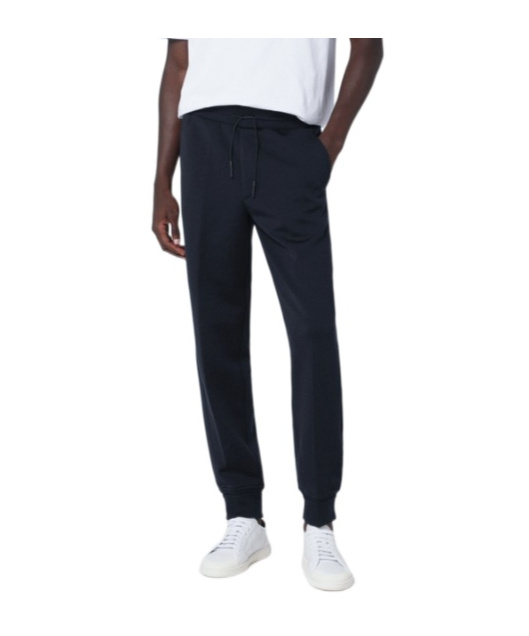 Zegna Wool Blend Jogging Trousers With Elastic Waistband In Blue