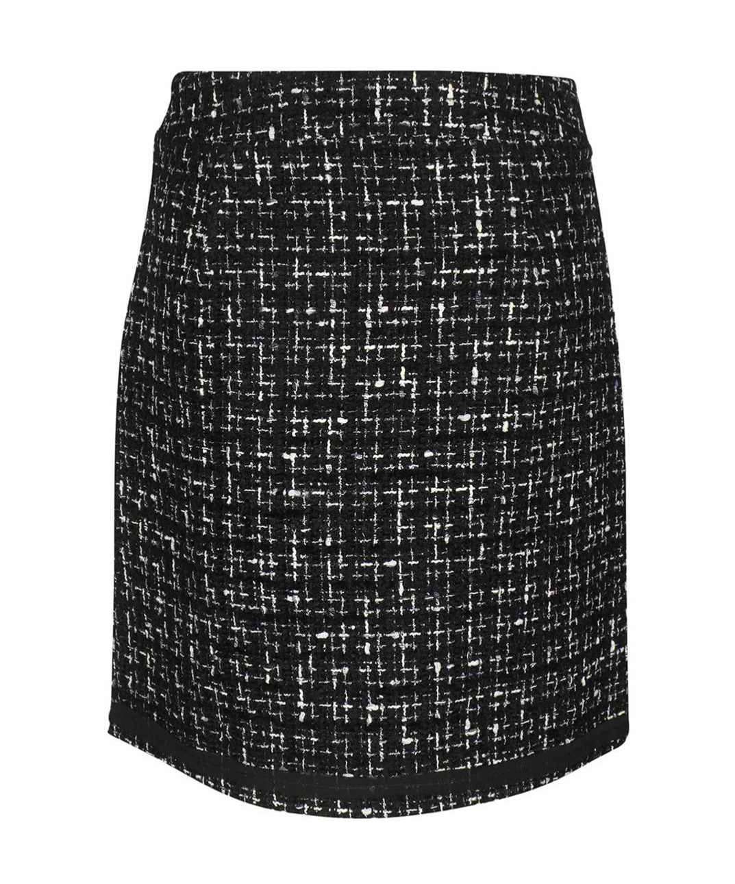 Shop Karl Lagerfeld Skirt With Side Slits At Hem In Black