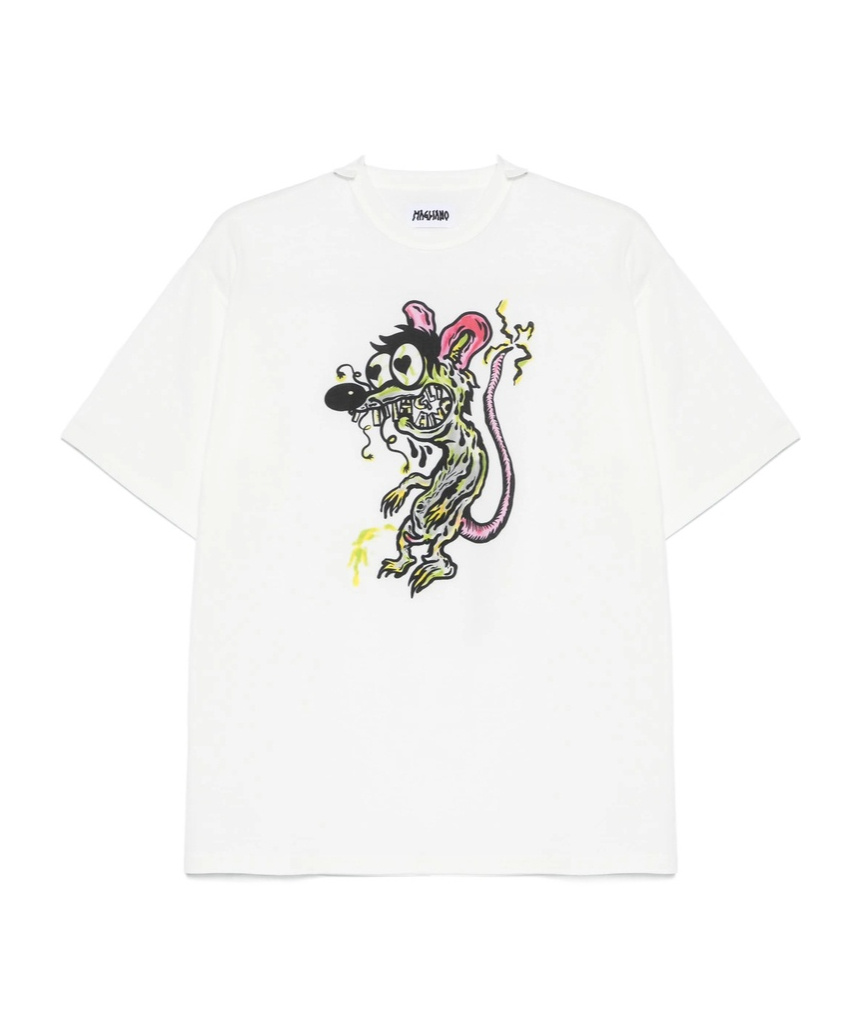 Magliano Mouse Printed Tee In White