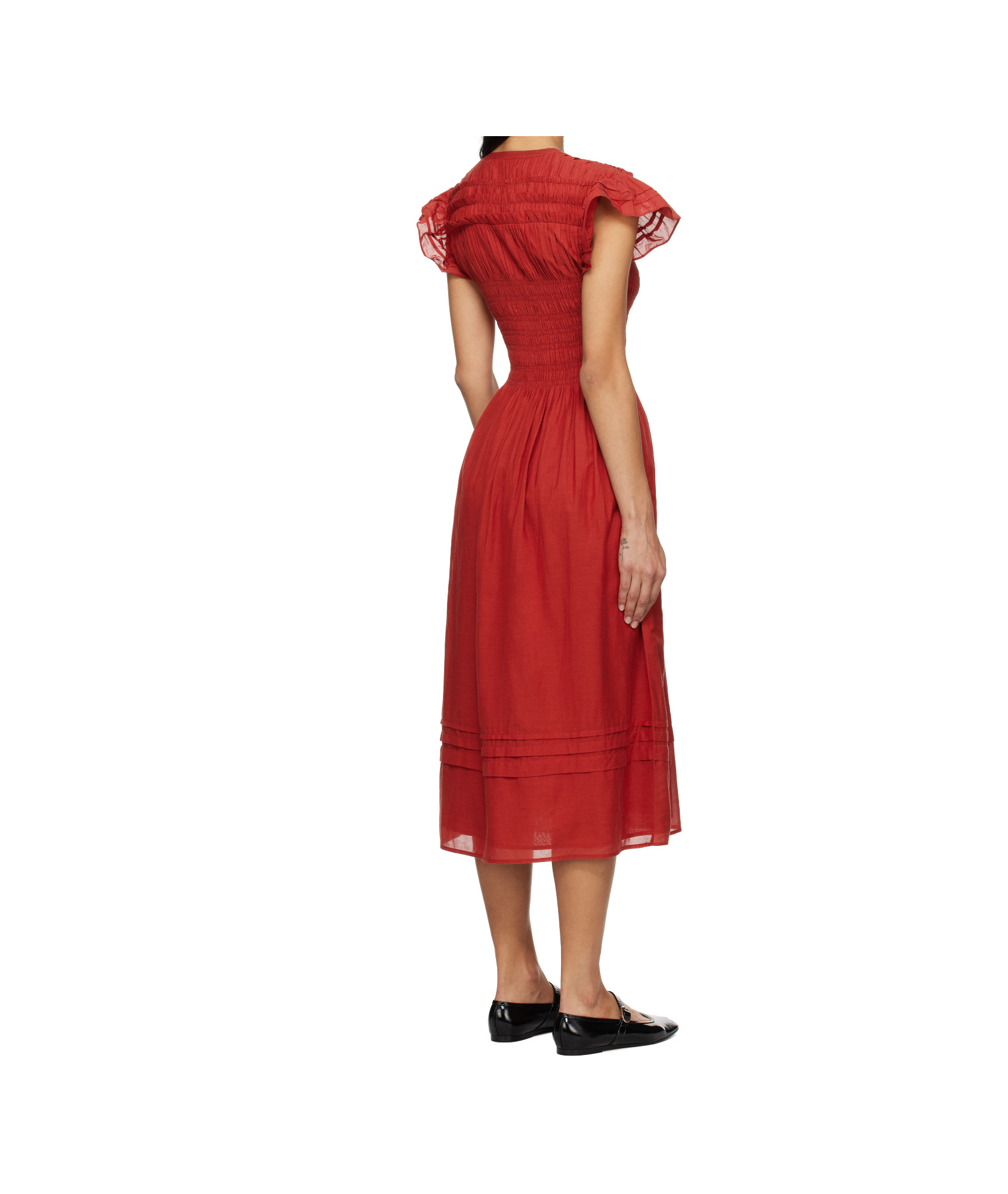 Shop Sea Strappy Dress In Red