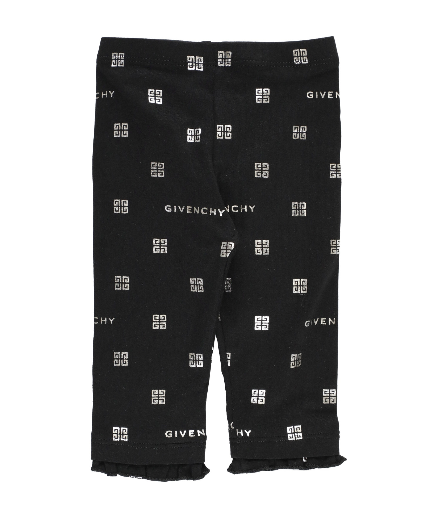 Givenchy Logo-print Cotton Leggings In Black