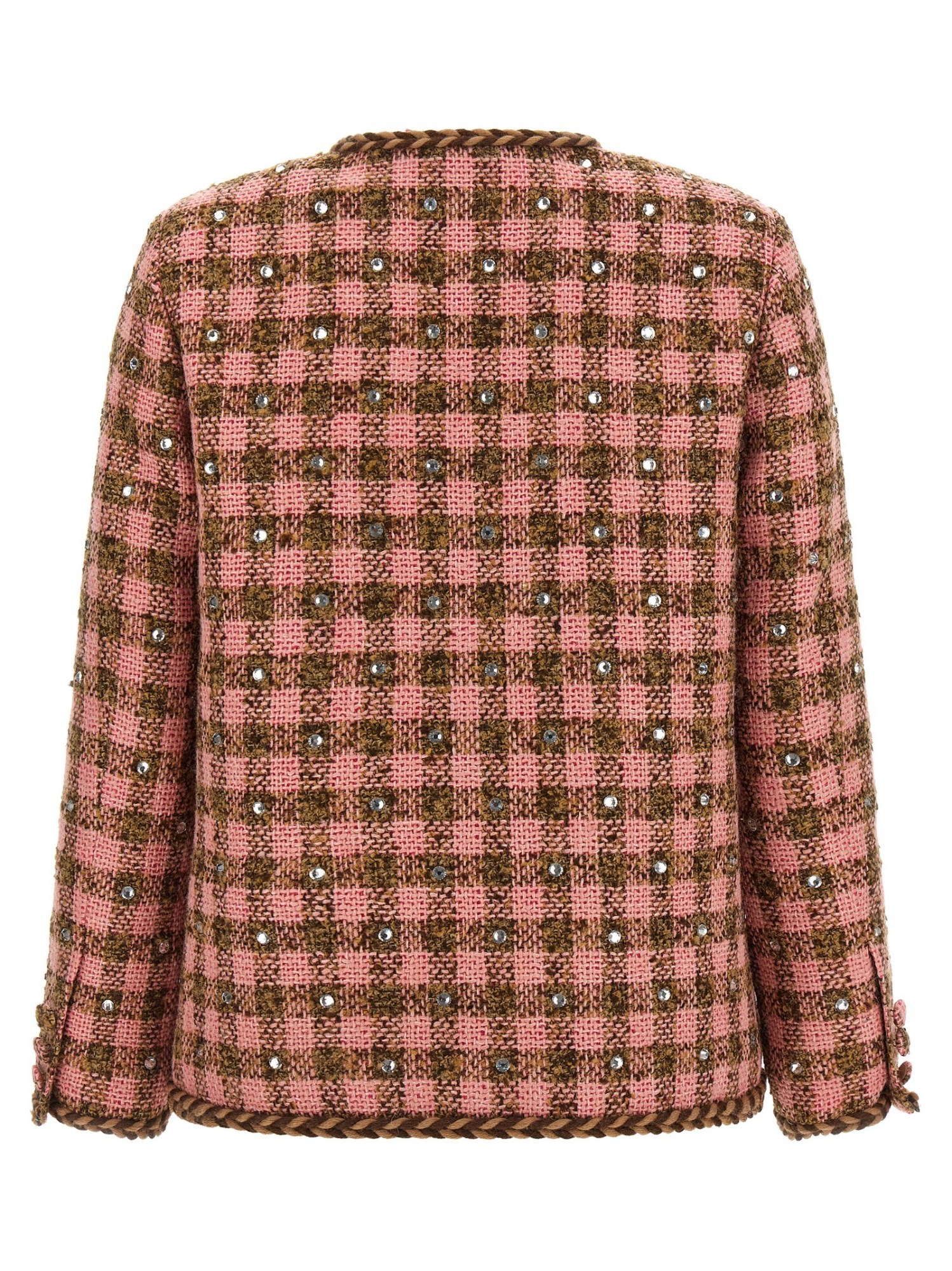 Giuseppe Di Morabito Rhinestone Blazer Jacket In Pink