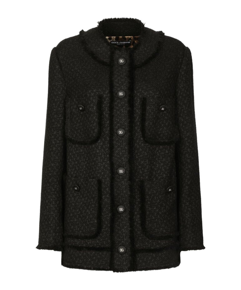 Dolce & Gabbana Rachel Multipocket Tech Jacket In Black