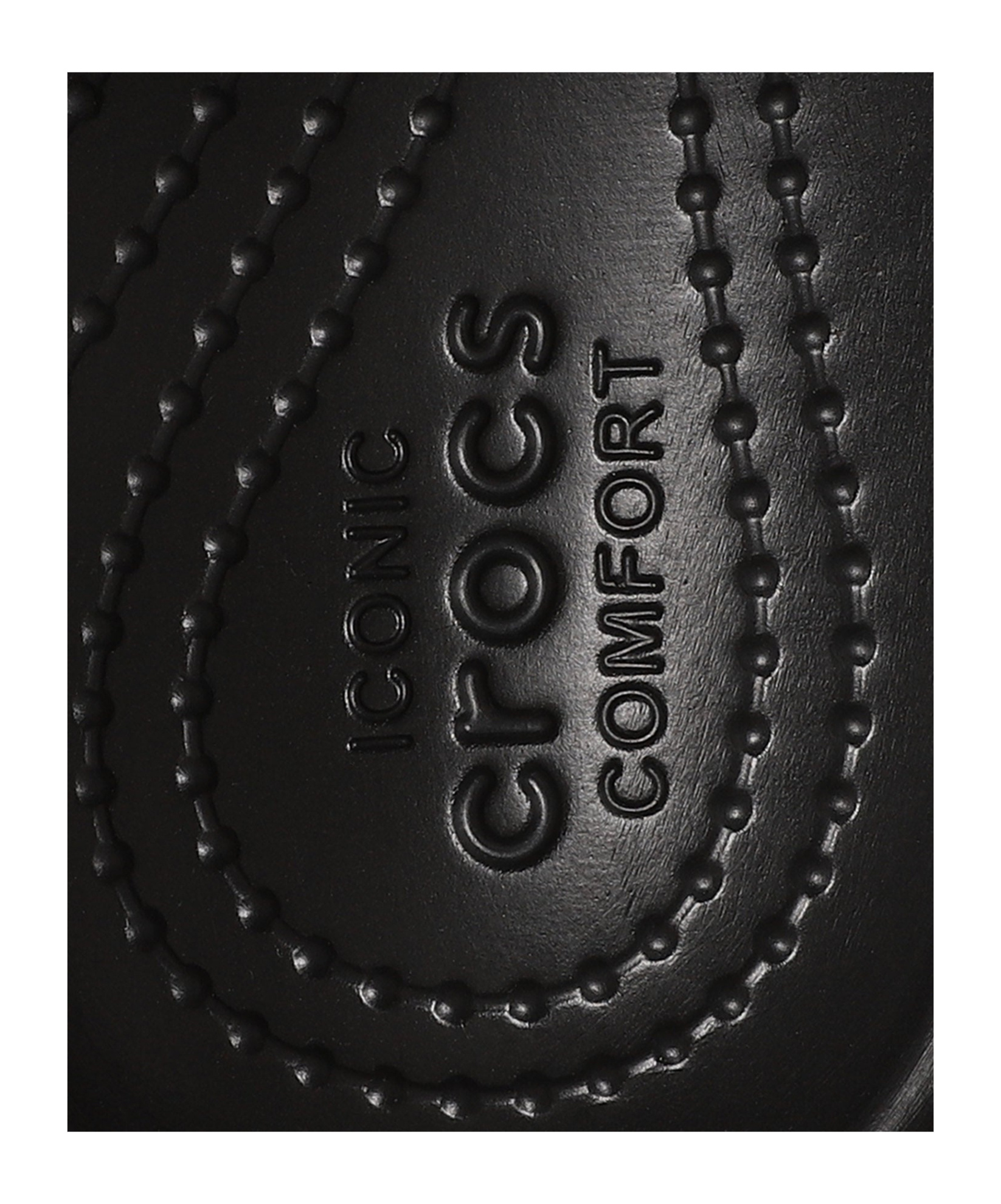 Shop Crocs Thick Sole Hole Shoes In Black