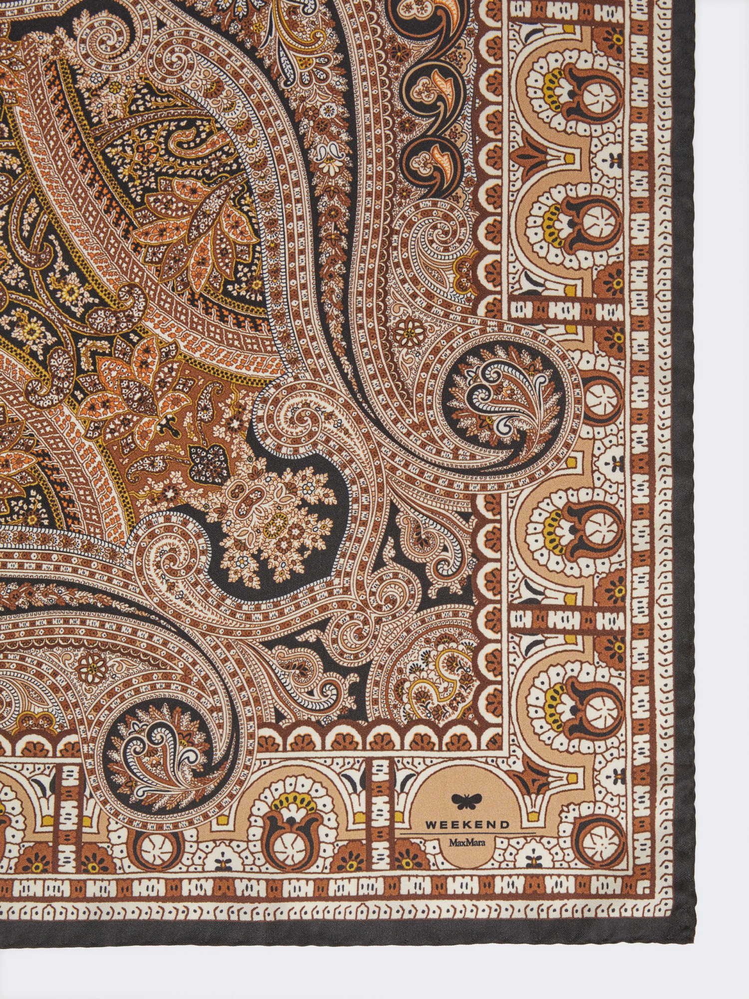 Weekend Max Mara Pattern Scarf In Brown