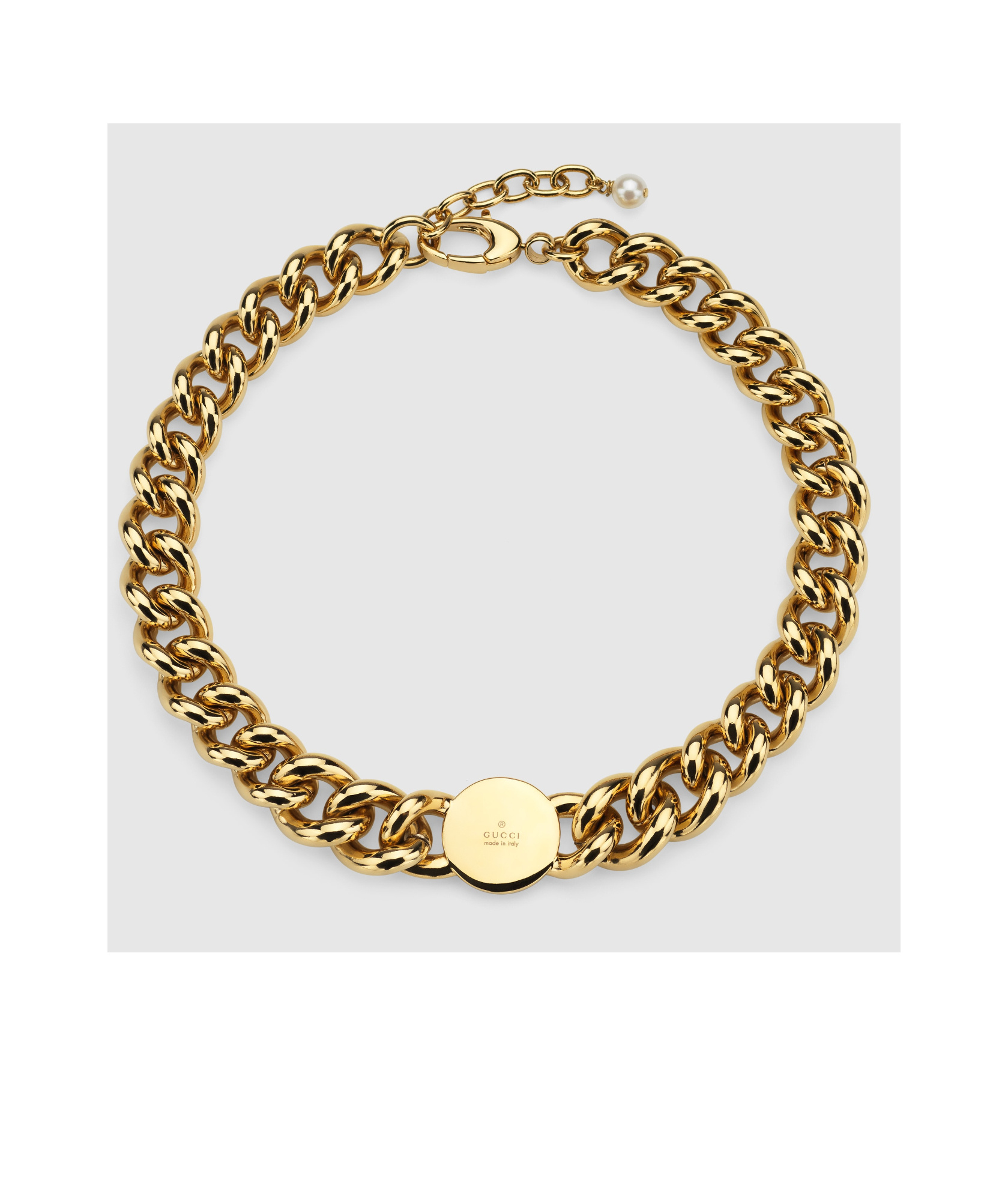 Gucci Blondie Chain Necklace In Yellow