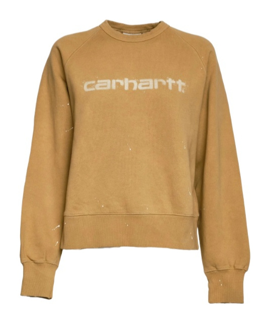 Carhartt Crew Neck Sweatshirt In Brown