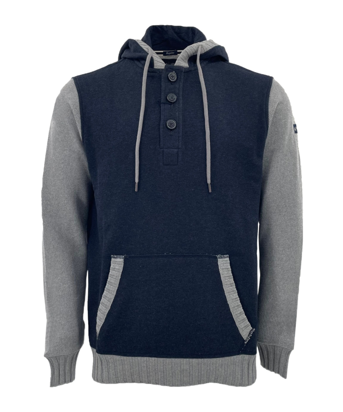 ARMANI JEANS HOODED LONG-SLEEVED SWEATER